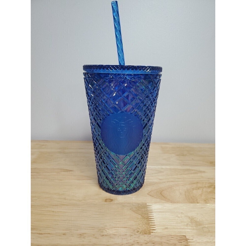 NWT Starbucks 16oz “JEWELED AZURE” Blue Grande